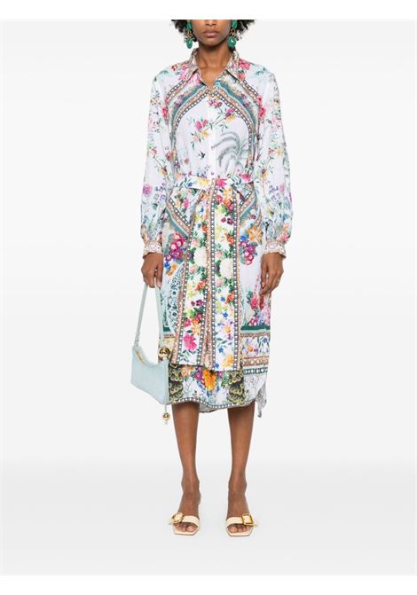Multicolour floral linen midi dress Camilla - women CAMILLA | 27228PLUPARTS
