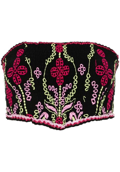 Black Brooke embroidered top Charo Ruiz Ibiza - women CHARO RUIZ IBIZA 1989 | Top | 244100BLK