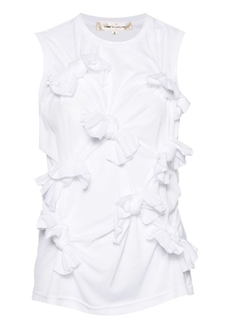 Top con decorazioni in bianco Comme des garcons - donna COMME DES GARCONS | Top | GMT0022