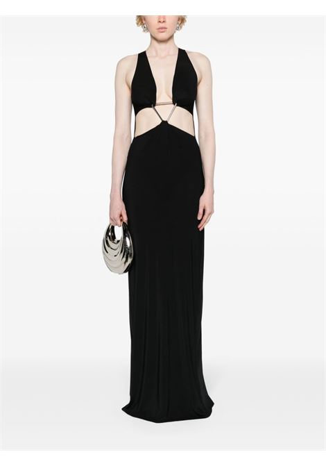 Black cut-out maxi dress - women COPERNI | COPJS80568BLK