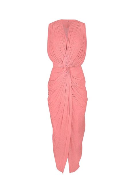Pink Franca draped midi dress - women COSTARELLOS | SS2473CHRRYPNK