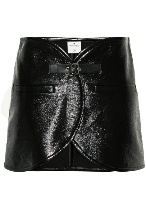ellipse vinyl mini skirt COURRÈGES | Gonne | 124CJU143VY00149999