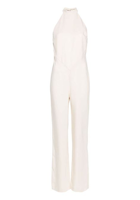 Beige halterneck open-back jumpsuit Federica Tosi - women FEDERICA TOSI | Jumpsuit | FTE24TU03700499