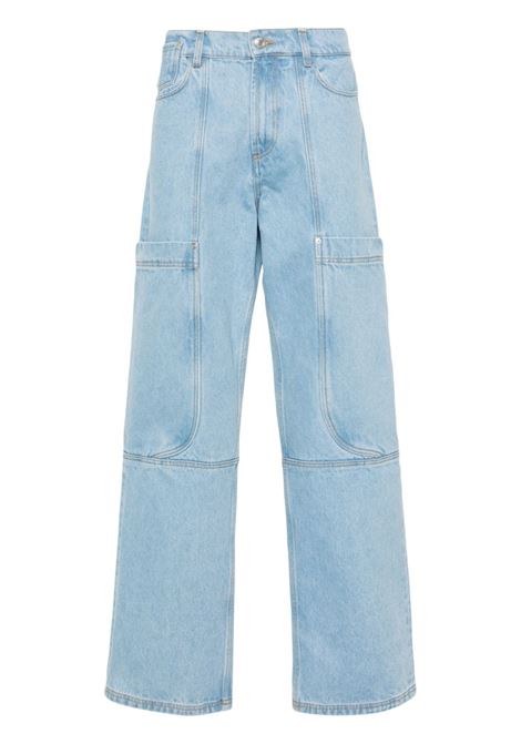 Jeans dritti Ultrapocket in blu uomo GCDS divincenzoboutique