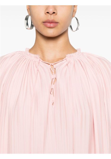 Blusa a maniche lunghe con pieghe in rosa - donna LANVIN | RWTO00015904520
