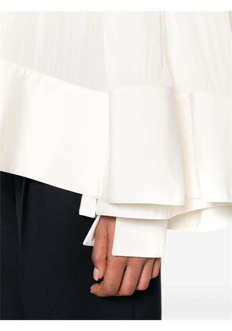 Blusa a maniche lunghe in bianco - donna LANVIN | RWTO00184778001