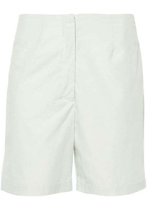 White Hada striped shorts - women LOULOU DE SAISON | Shorts | GARIBPWDRGRN