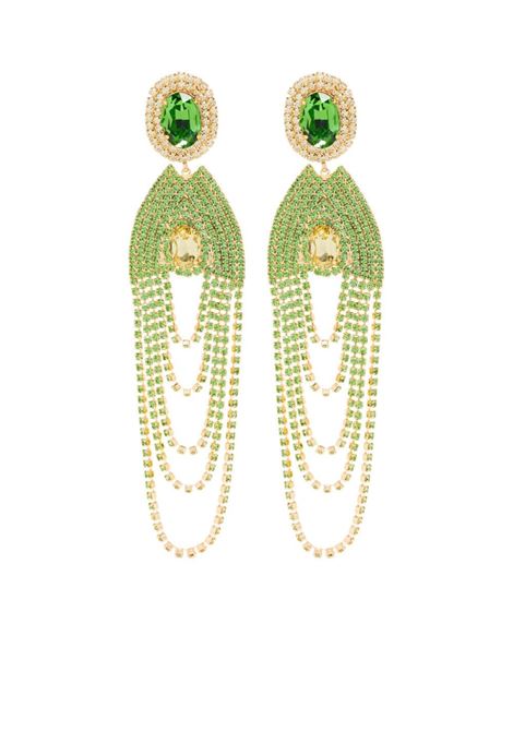 Orecchini pendenti con cristalli in verde Magda Bytrum - donna MAGDA BUTRYM | Orecchini | 913524GRN