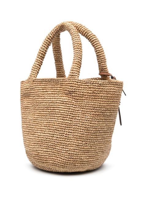 Beige summer hand bag - women  MANEBI | V22ANTN