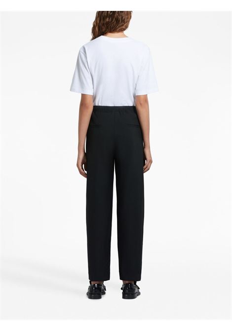 Pantaloni dritti con ricamo in nero - donna MARNI | PAMA0482SUTW83900N99