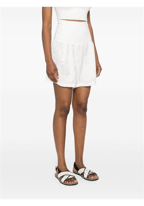 White lace-panelling shorts Maurizio - women MAURIZIO | W01071277MZS4MAT24