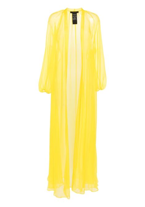 Spolverino lungo semi-trasparente in giallo - donna MAXMARA PIANOFORTE | Capispalla | 2411121014600031