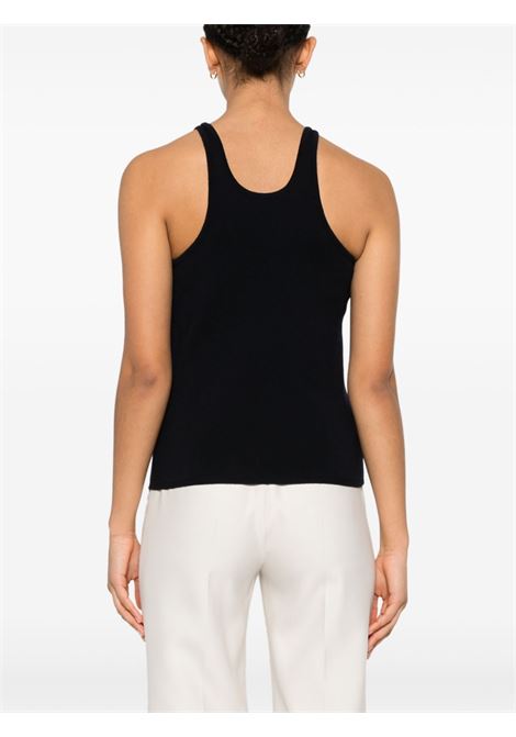 Top in maglia alfeo in blu - donna MAXMARA | 2411361071600005