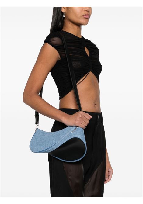 Borsa a spalla spiral curve in blu e nero - donna MUGLER | 24P10SA00042113074