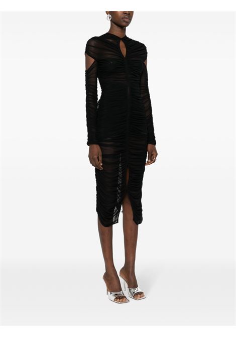 Black fitted midi dress Mugler - women MUGLER | 24P1RO15475951999