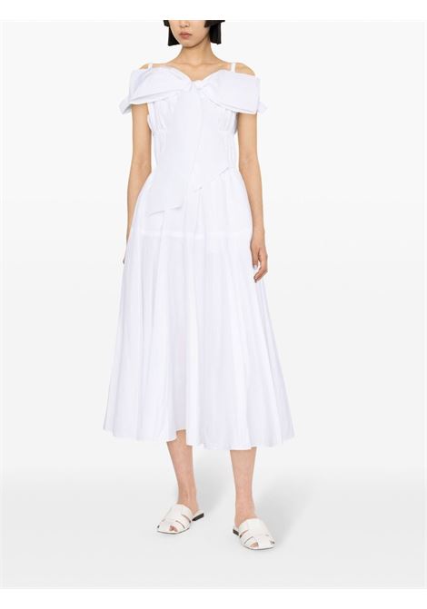 Abito midi svasato con fiocco bianco - donna PATOU | DR1330011001W