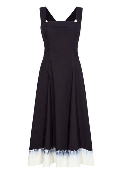 Abito midi con fantasia tie-dye Edie in nero e bianco Proenza schouler white label - donna PROENZA SCHOULER WHITE LABEL | Abiti | WL2413388060