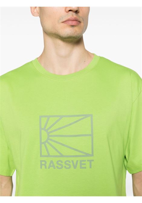 T-shirt con logo in lime - uomo RASSVET | PACC14T0022