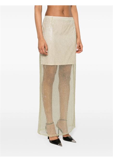 Green sequin-embellished maxi skirt Remain - women REMAIN | 501992349140418