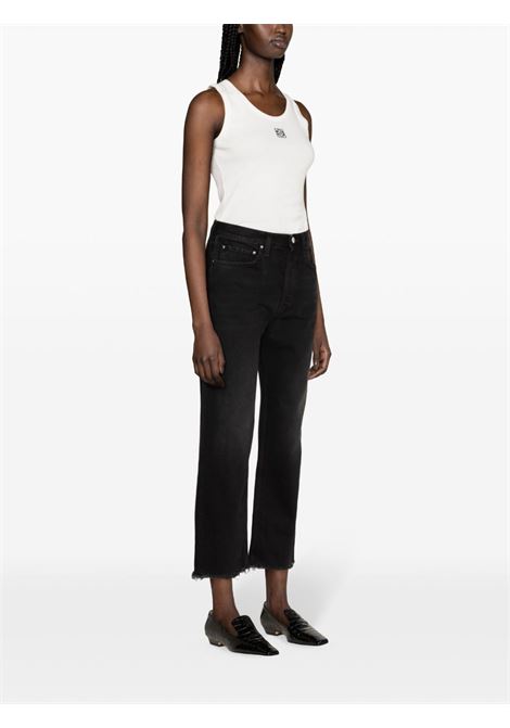 Jeans dritti a vita alta in nero - donna TOTEME | 241WRB2545FB0046068