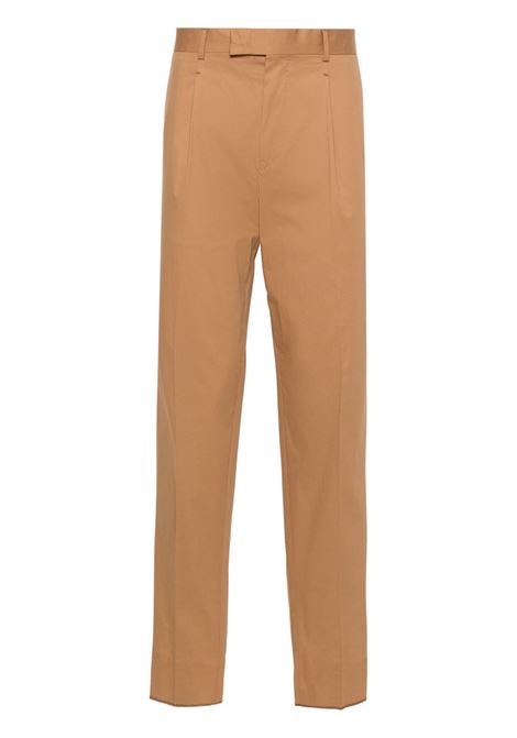 Chino a vita media in marrone - uomo