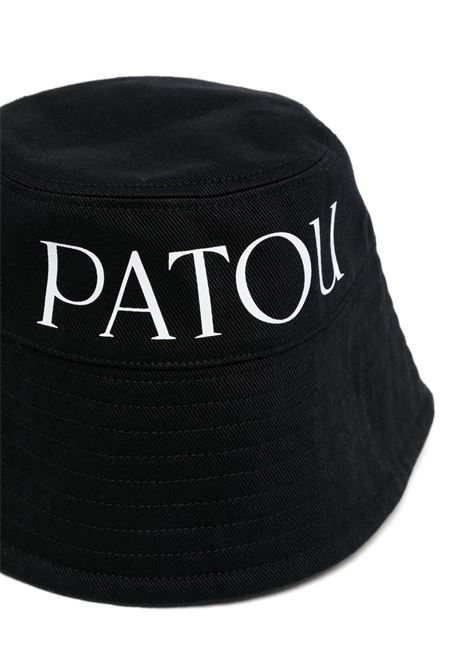 Black logo-print bucket hat - women PATOU | AC0270132999B