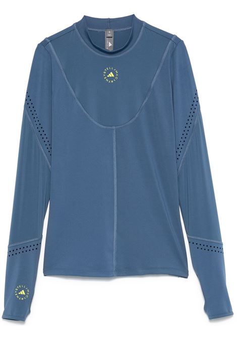 T-shirt sportiva TruePace Running in blu adidas by Stella McCartney - donna ADIDAS BY STELLA MC CARTNEY | T-shirt | JI5222DSBL