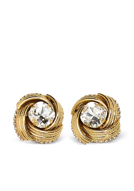Gold-tone crystal-embellished earrings  Alessandra Rich - women ALESSANDRA RICH | Earrings | FABA3252J00240002