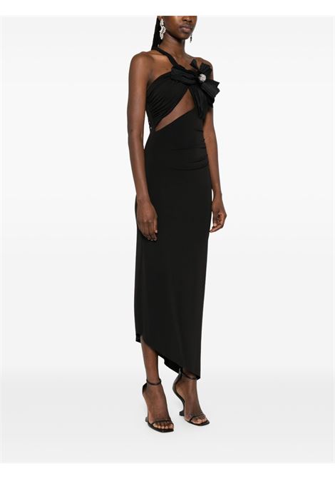 Abito lungo in jersey con fiocco in nero Amen - donna AMEN | ACS25521999