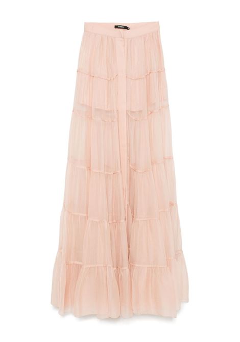 Gonna lunga in chiffon in rosa Amen - donna AMEN | AMS25308133