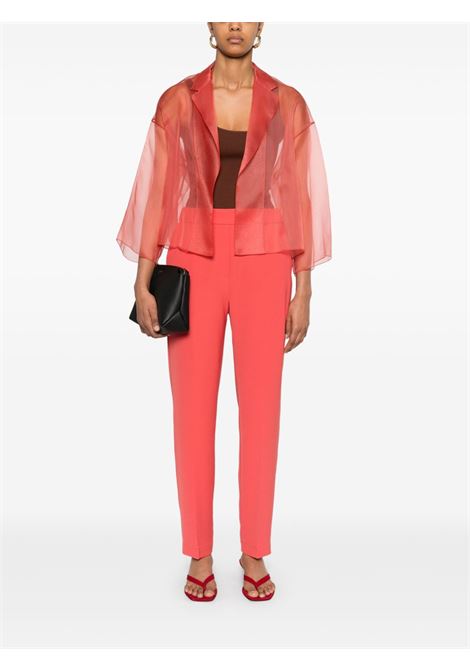 Blazer in seta in rosso corallo Antonelli - donna ANTONELLI | J3751N256552C
