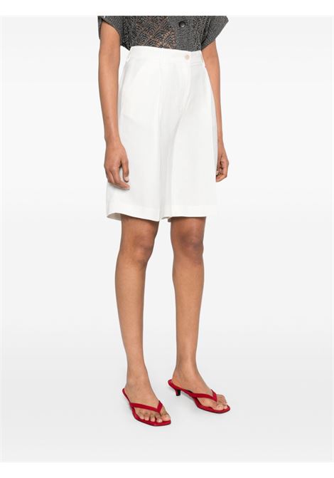 Shorts con pieghe in bianco Antonelli - donna ANTONELLI | M8434N935001