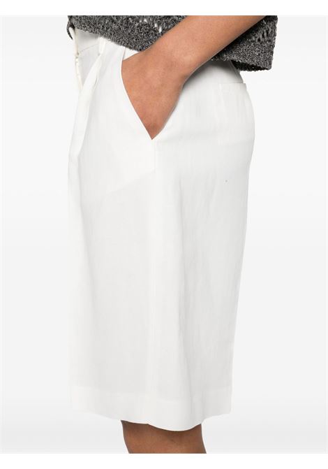 Shorts con pieghe in bianco Antonelli - donna ANTONELLI | M8434N935001