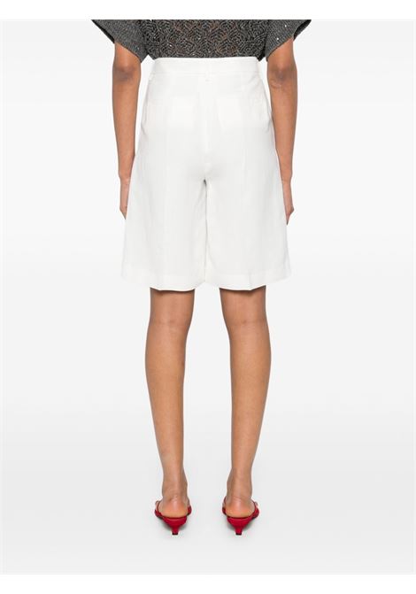 Shorts con pieghe in bianco Antonelli - donna ANTONELLI | M8434N935001