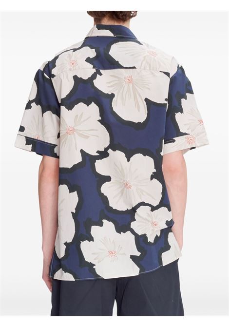 Camicia con stampa in blu A.P.C. - uomo A.P.C. | COHEHH12541IAK