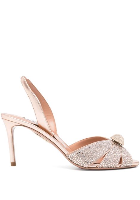Pink 80mm crystal-embellished pumps Aquazzura - women