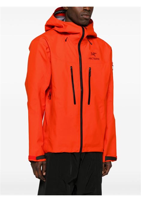 Giacca con cappucio alpha sx in arancioe Arc'teryx - uomo ARC'TERYX | X000007555DYNSTYBLK