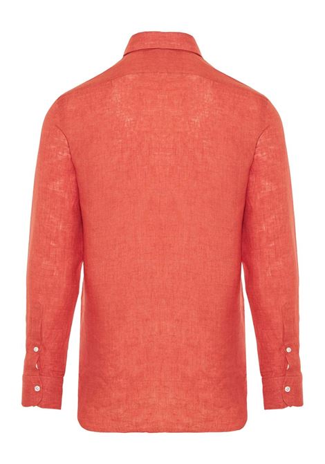 Orange linen shirt Barba - men BARBA | 47031BSUBS4