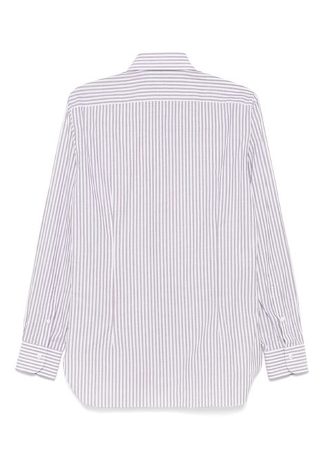Grey and white striped shirt Barba - men BARBA | 47101K1U134