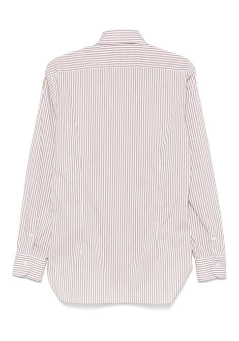 Beige striped shirt Barba - men BARBA | 47109K1U136