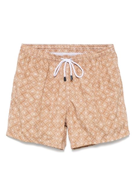 Pantaloncini da bagno con stampa geometrica Barba - uomo