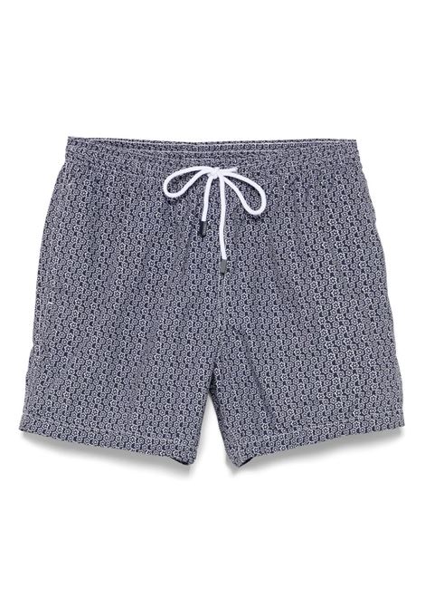 Blue floral-print swim shorts Barba - men
