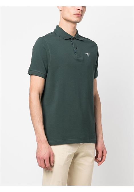 Polo con ricamoo in verde scuro Barbour - uomo BARBOUR | MML0012GN89