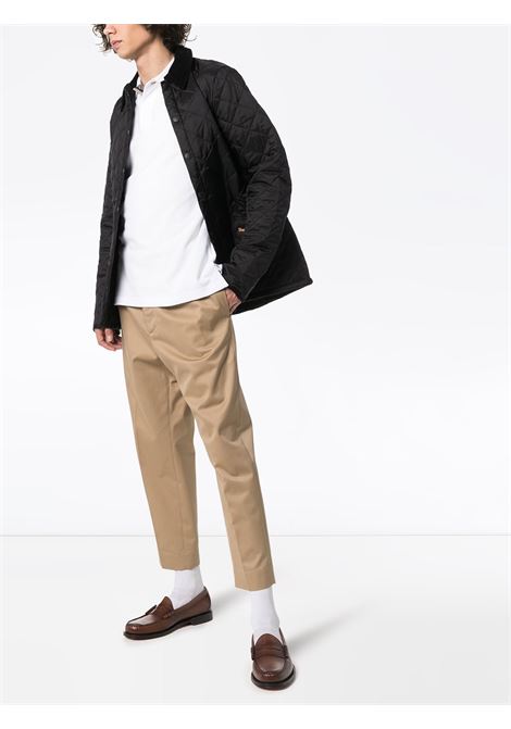 Polo con dettaglio a quadri in bianco - BARBOUR uomo BARBOUR | MML0012WH11