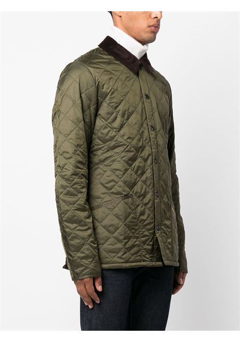 Green quilted shirt jacket - BARBOUR men BARBOUR | MQU0240OL71