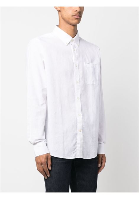 Camicia con taschino in bianco Barbour - uomo BARBOUR | MSH5090WH11