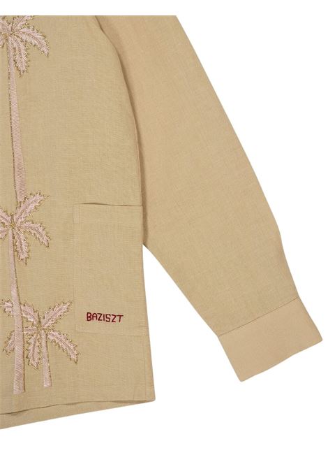 Camicia con ricamo in sabbia Baziszt - uomo BAZISZT | PALMBG