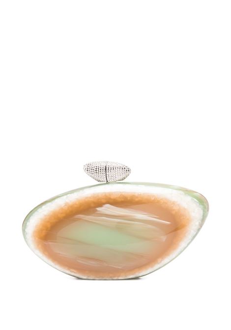Sage green Armonia clutch bag Benedetta Bruzziches - women BENEDETTA BRUZZICHES | Clutch bags | SS25002099