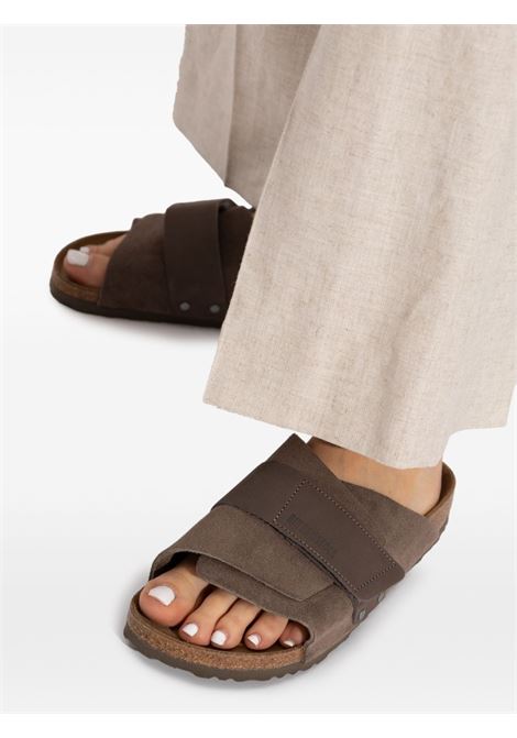 Dark grey Kyoto slides BIRKENSTOCK - men BIRKENSTOCK | 1029138GRY