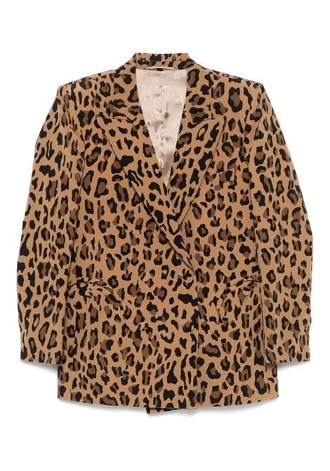 Brown leopard-print blazer Blazé Milano - women BLAZÉ MILANO | Blazers | BZEND01BF000